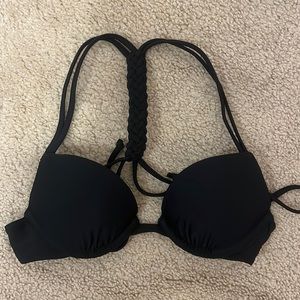 Hollister Braided T Back Push Up Bikini Top